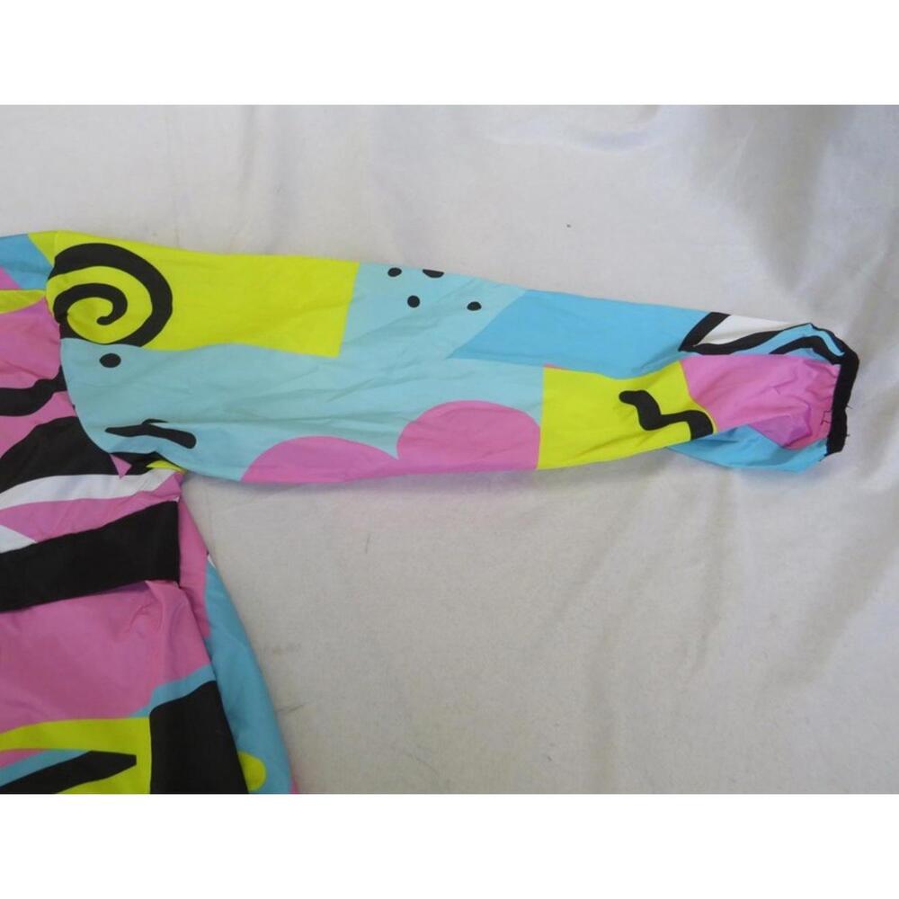 Reason Men’s RELAX ANORAK 80s Colorful Pullover Hoodie Windbreaker Jacket Large - Picture 10 of 16